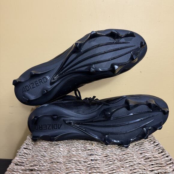 Size 13 Mens Adidas Adizero Chaos Black Lineman Football Cleats NWT ID9103 - Picture 6 of 6